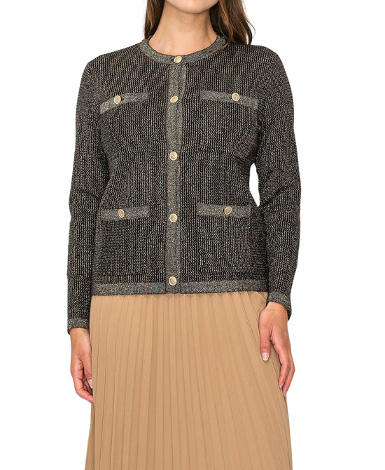 Metallic Lurex Cardigan view 