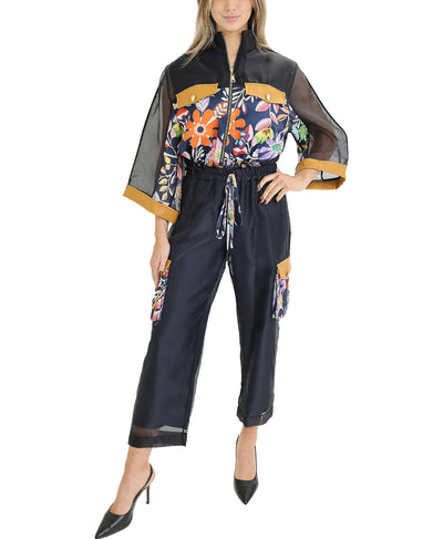 Floral Print Sheer Jacket image 2