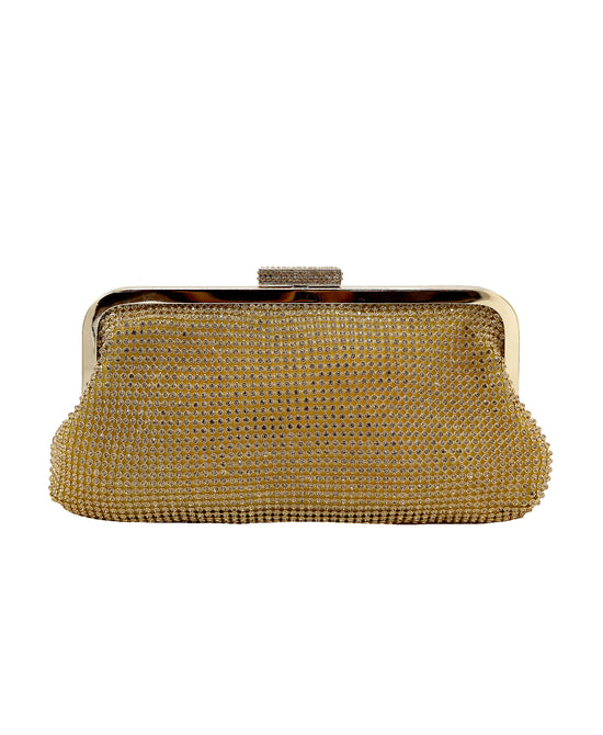 Rhinestone Slouch Clutch view 