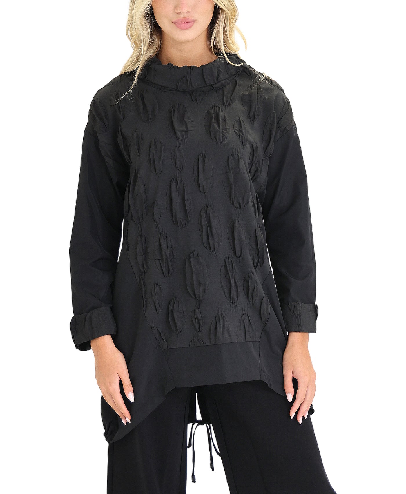 Puckered Nylon Hi-Lo Tunic view 1