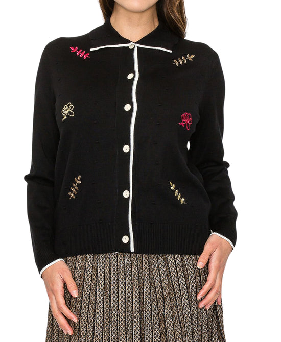 Cardigan w/ Embroidered Detail view 