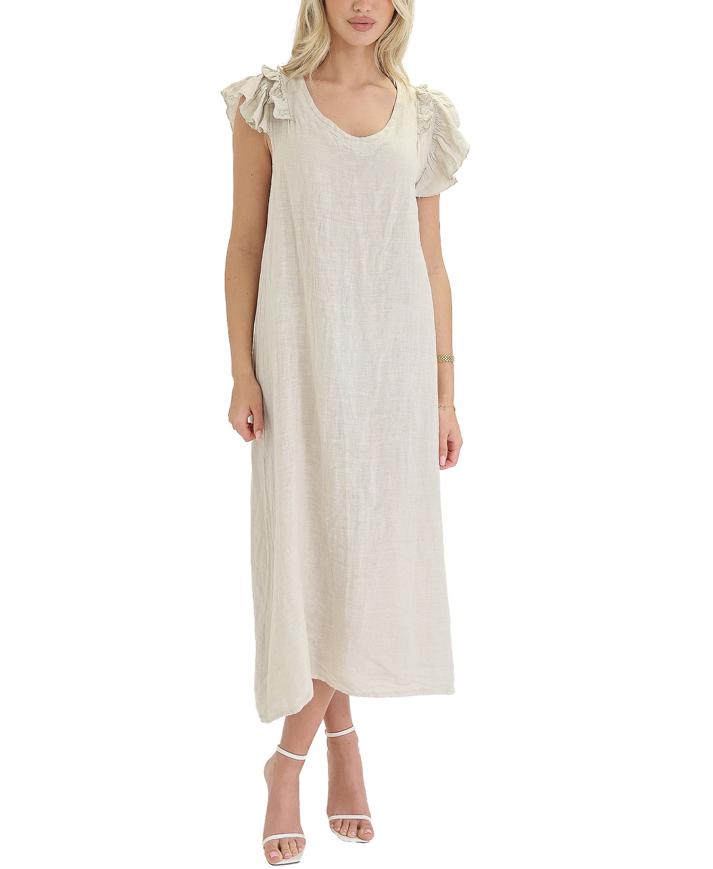 Linen Maxi Dress view 1