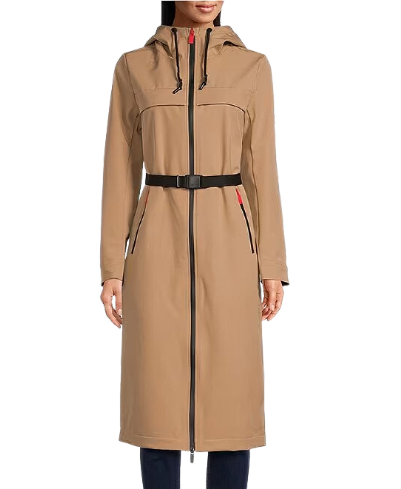 Long Solid Raincoat view 1