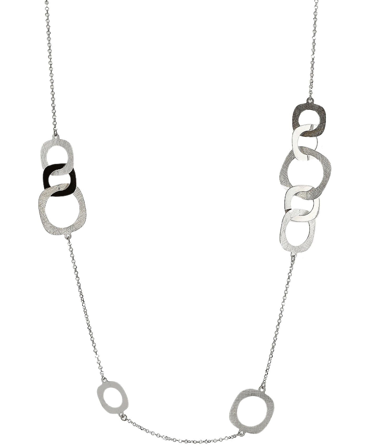 Sterling Silver Circle Necklace view 1