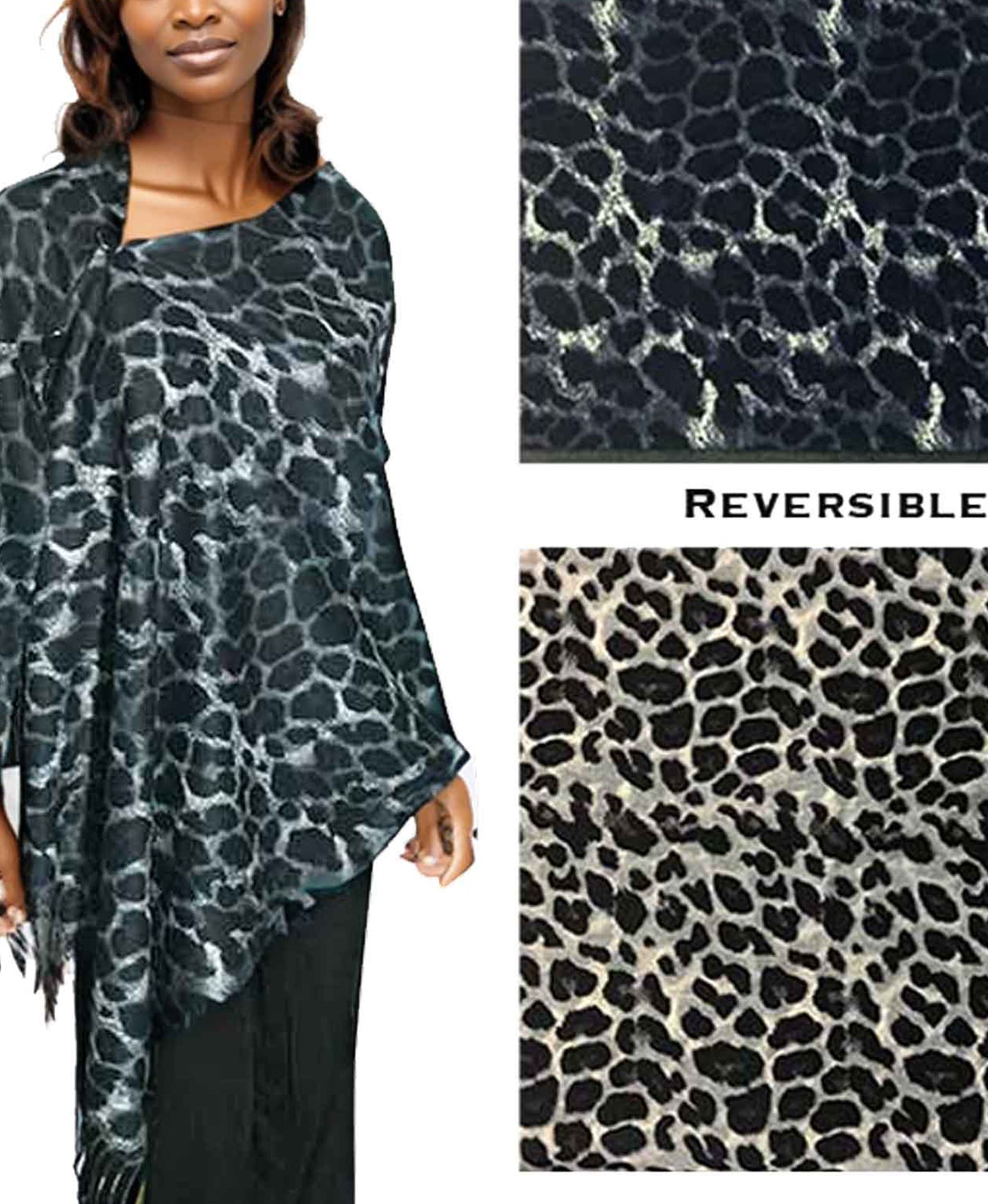 Leopard Print Poncho/Shawl view 1