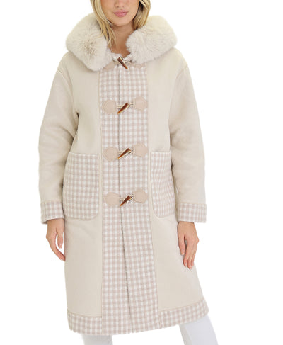 Reversible Printed Faux Fur Coat image 1