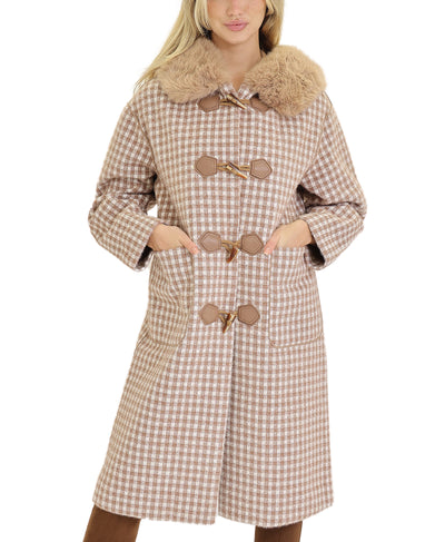 Reversible Printed Faux Fur Coat image 1