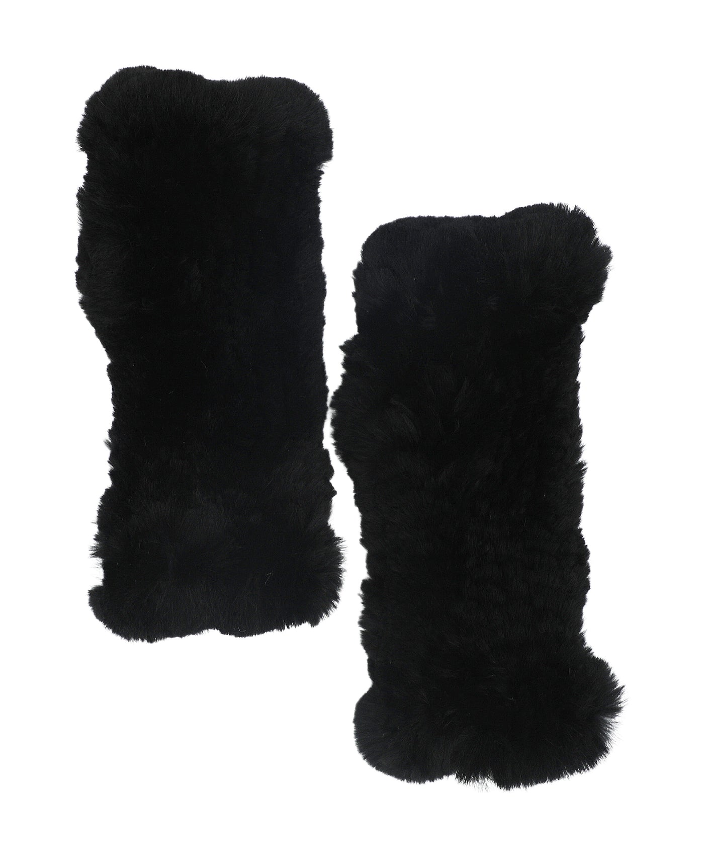 Fur Fingerless Gloves view 1