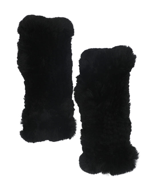 Fur Fingerless Gloves view 