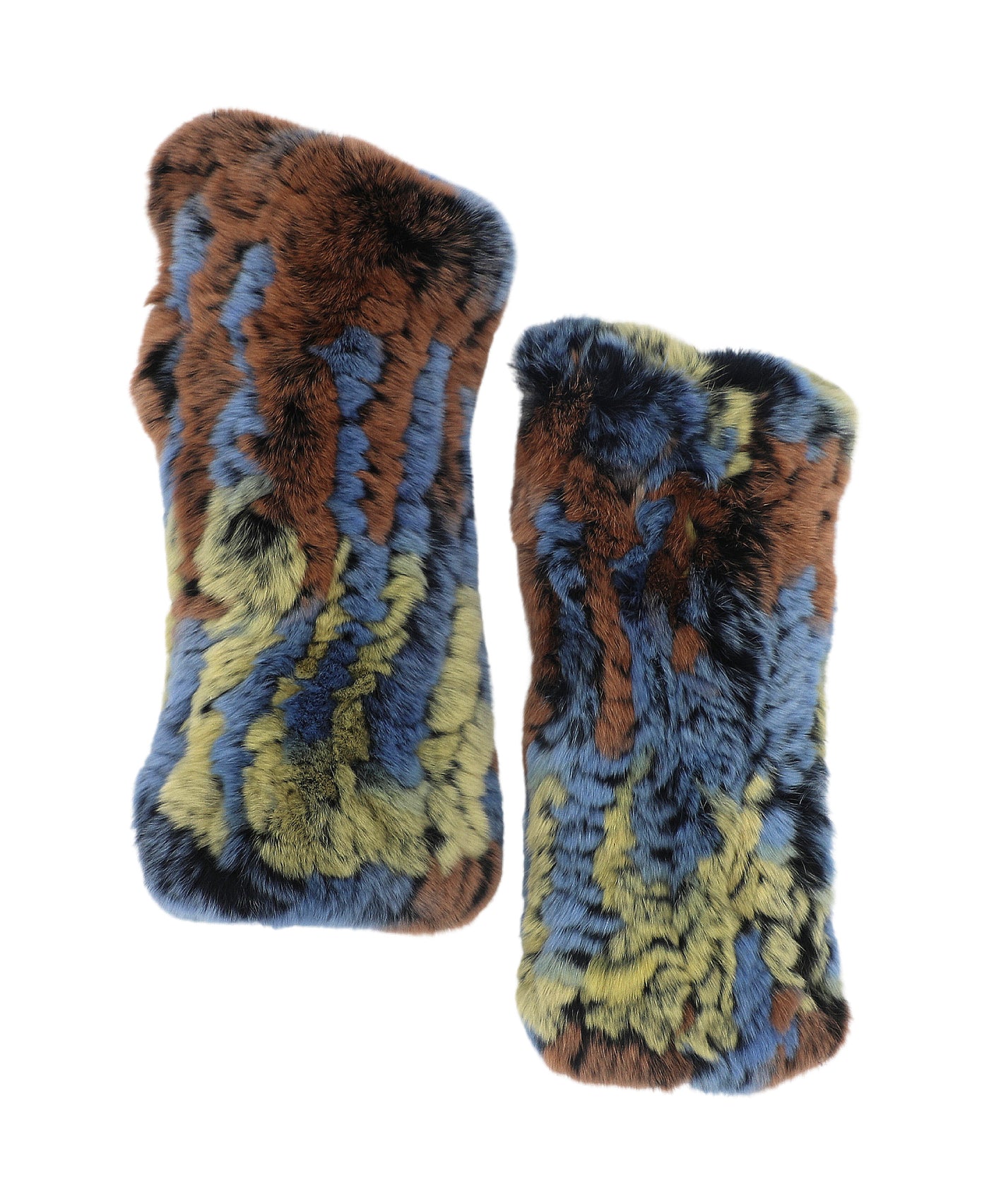 Fur Fingerless Gloves view 1