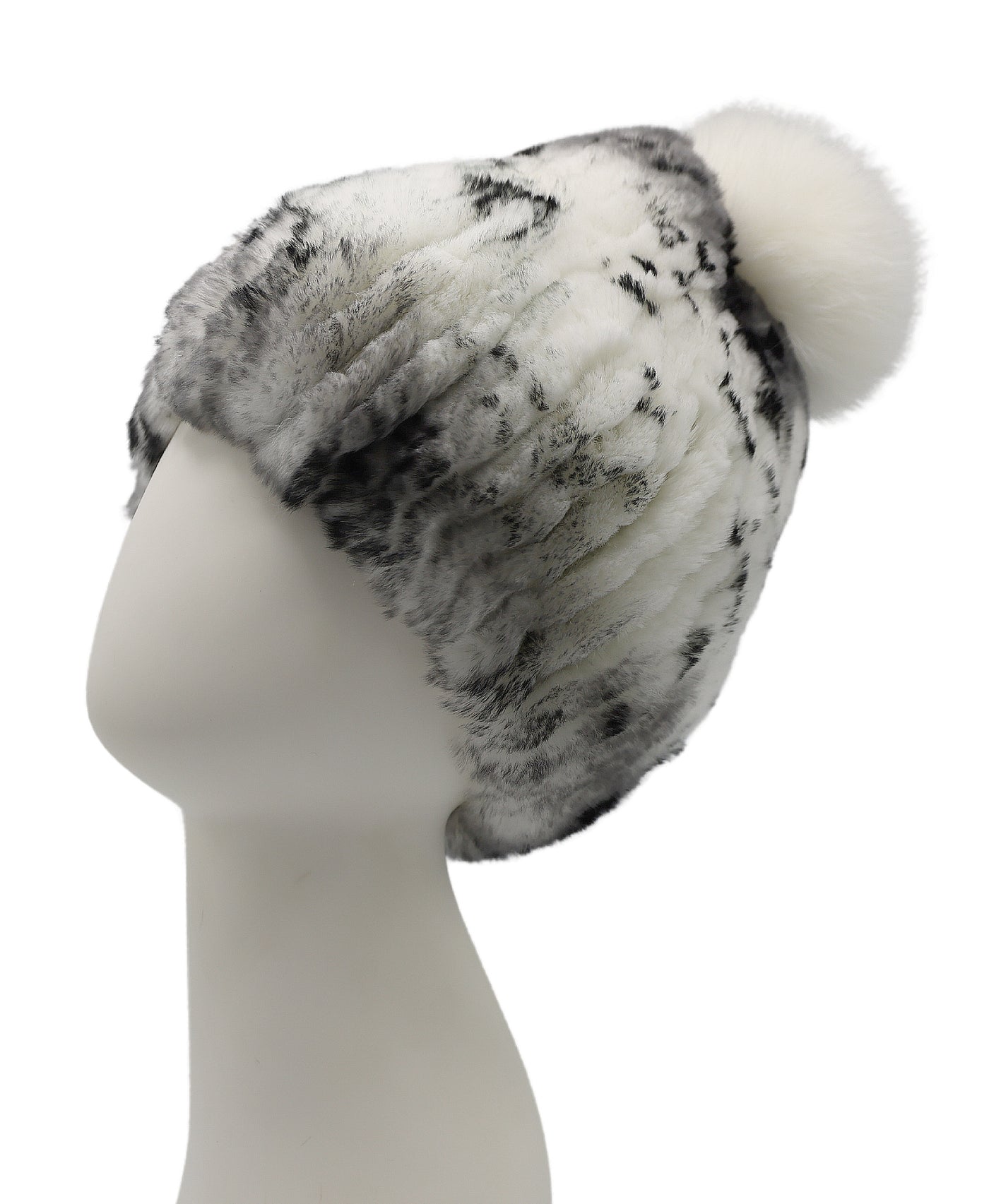 Fur Hat w/ Fox Fur Pom view 1