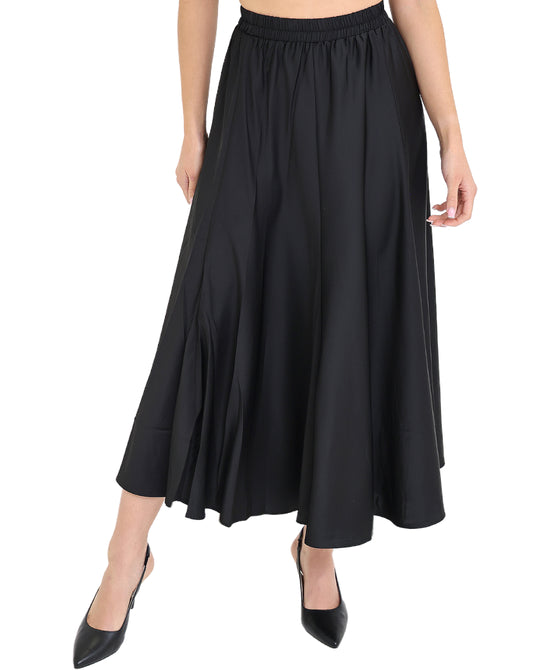 Satin Midi Skirt view 