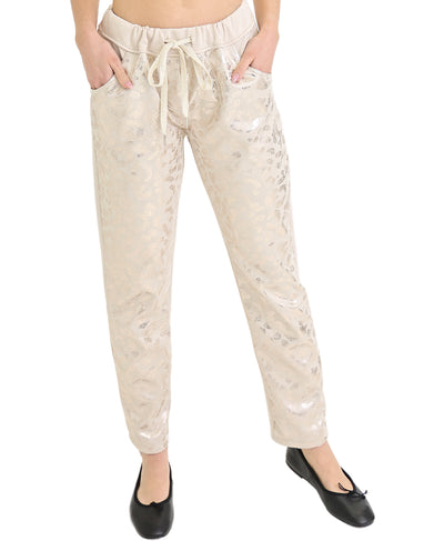 Leopard Metallic Pants image 1