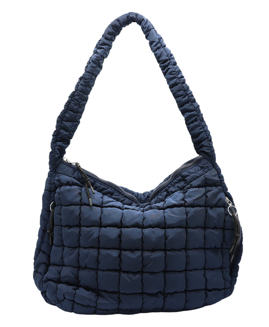 Quilted Puffer Tote Bag view 