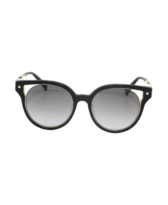 Round Cat Eye Cutout Sunglasses view 