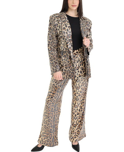 Leopard Blazer w/ Sequins image 2