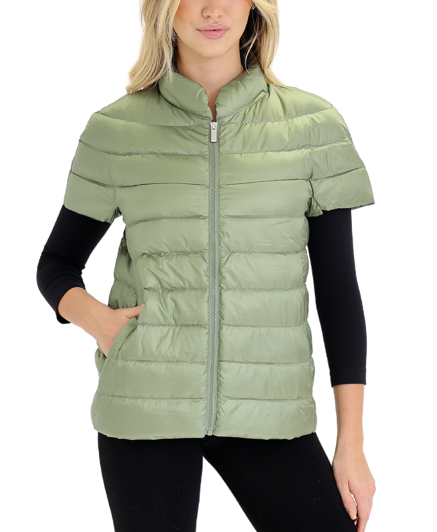 Short Sleeve Puffer Vest view 1