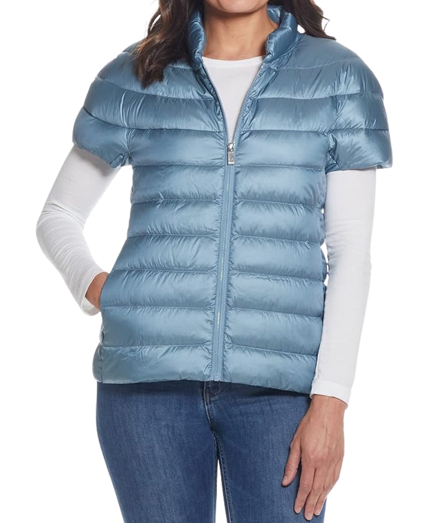 Short Sleeve Puffer Vest view 1