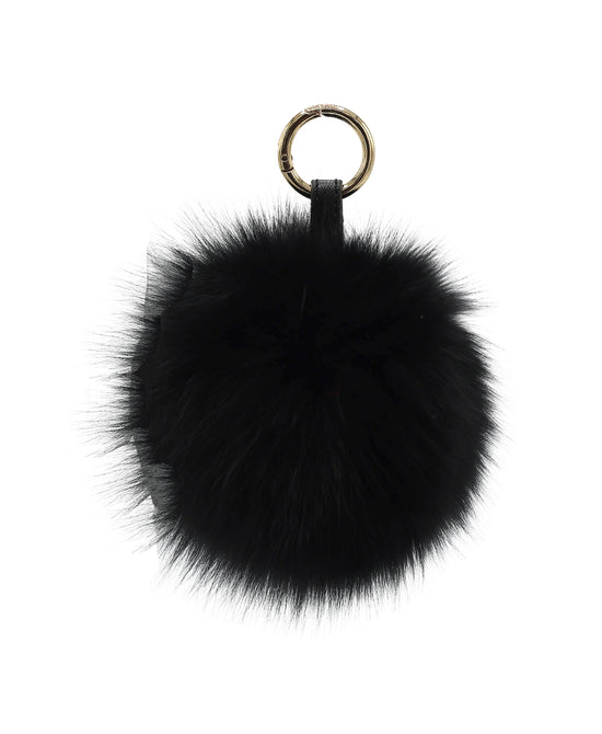 Fox Fur Pom Keychain/Bag Charm view 