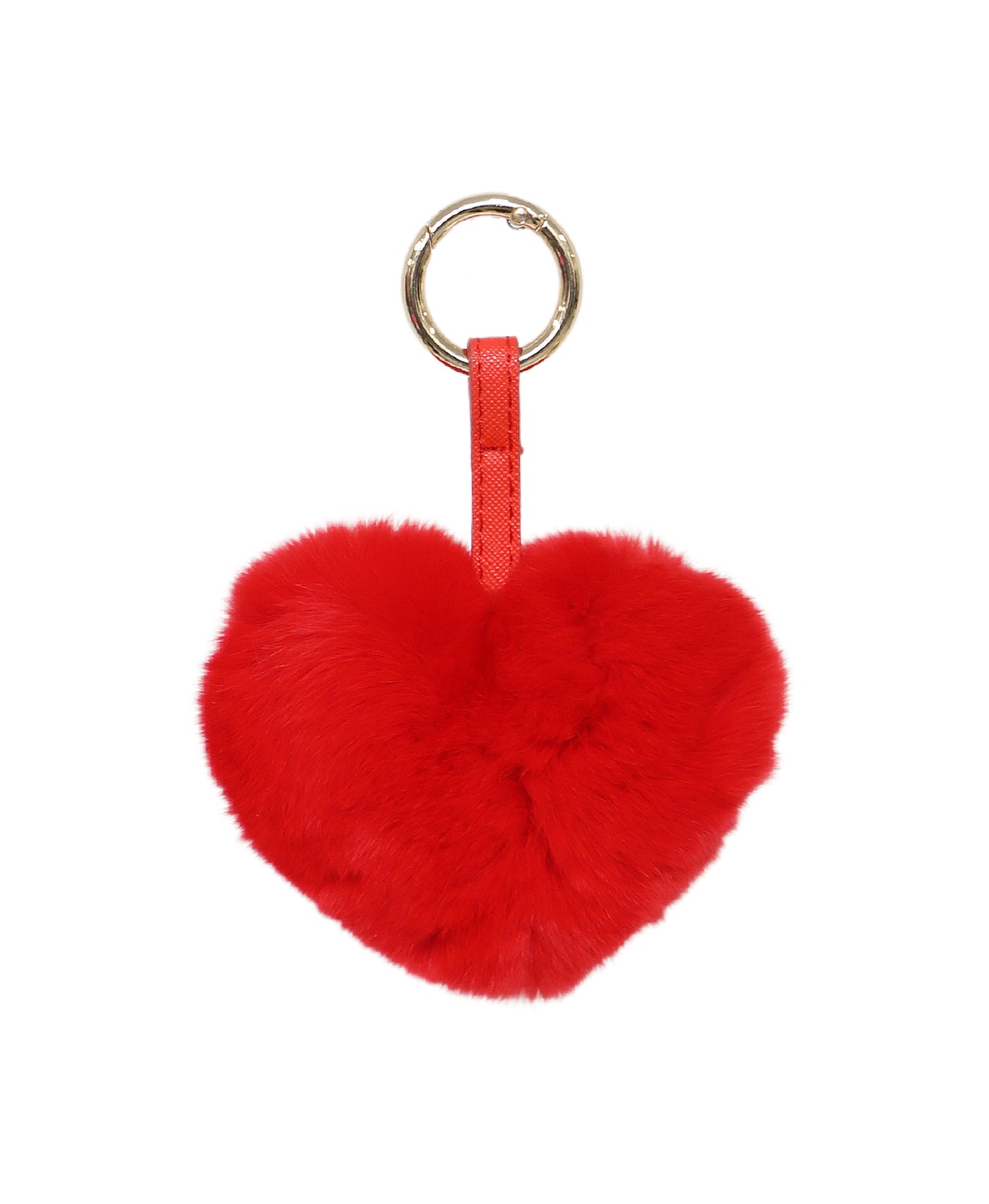 Fur Heart Keychain/Bag Charm view 1