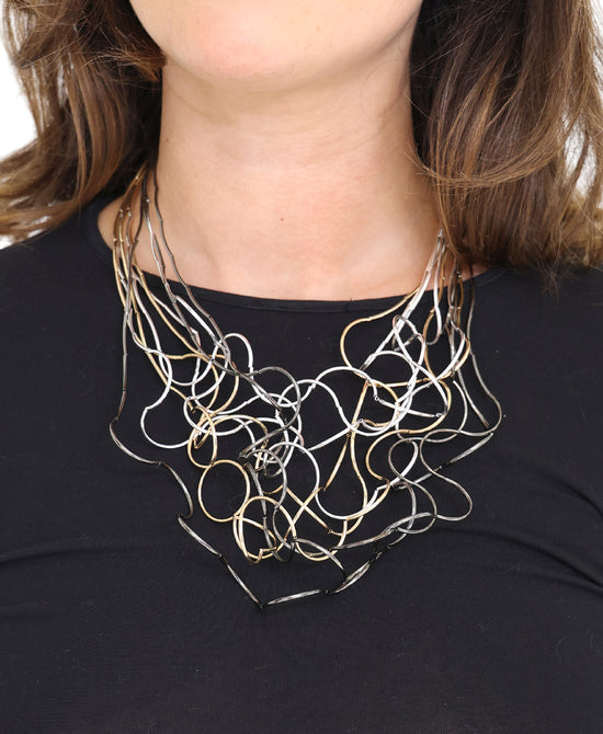 Wire Ruffle Necklace view 