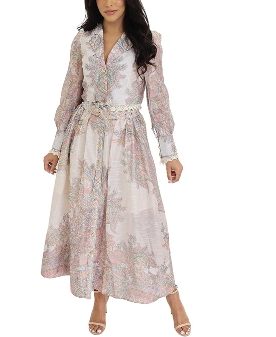 Floral Printed Blouse & Maxi Skirt Set- 2 Pc Set view 