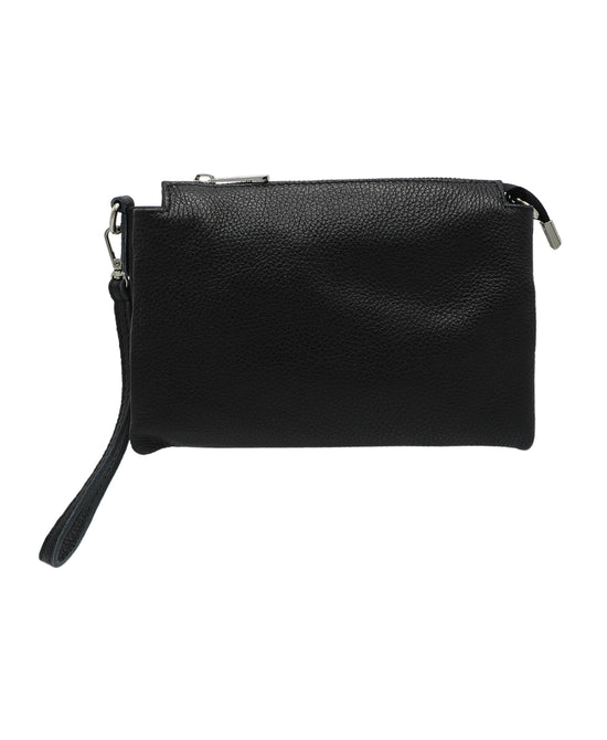 Leather Wristlet Bag view 