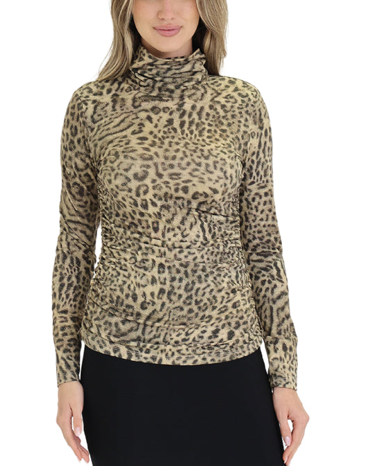 Shimmer Animal Print Blouse view 