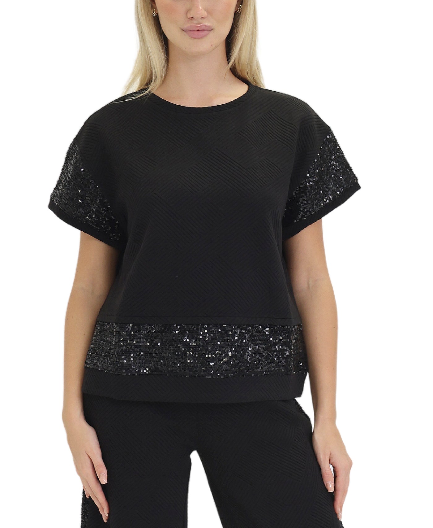 Knit Top w/ Sequins view 1