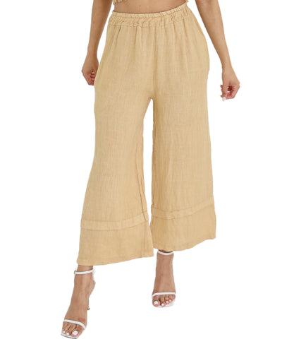 Linen Crop Pants image 1