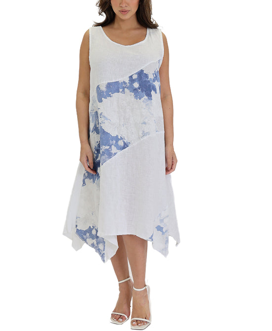 Linen Floral Dress view 