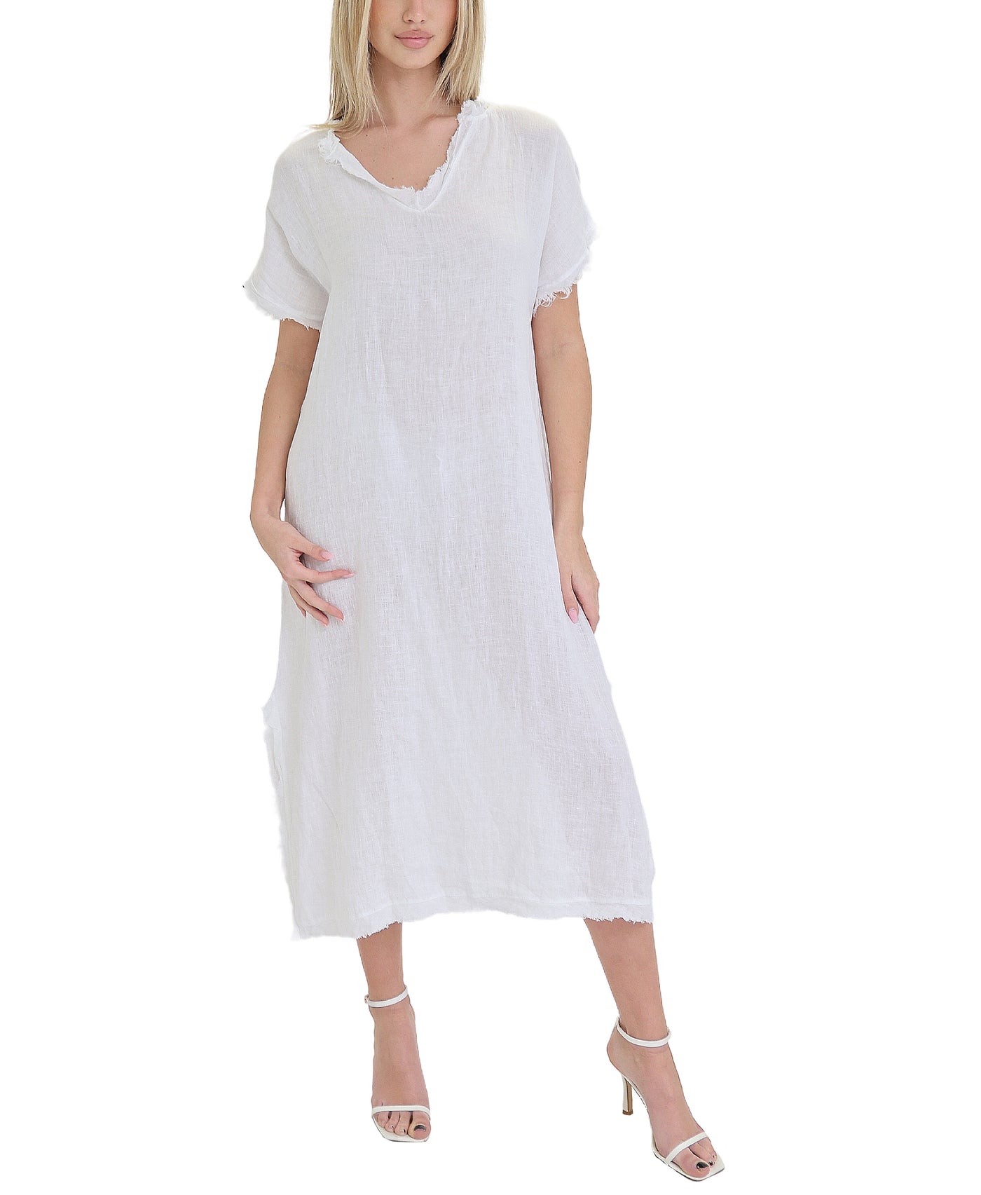 Linen Maxi Dress view 1