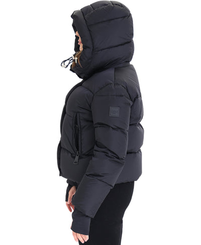 Matte Puffer Down Crop Jacket image 2