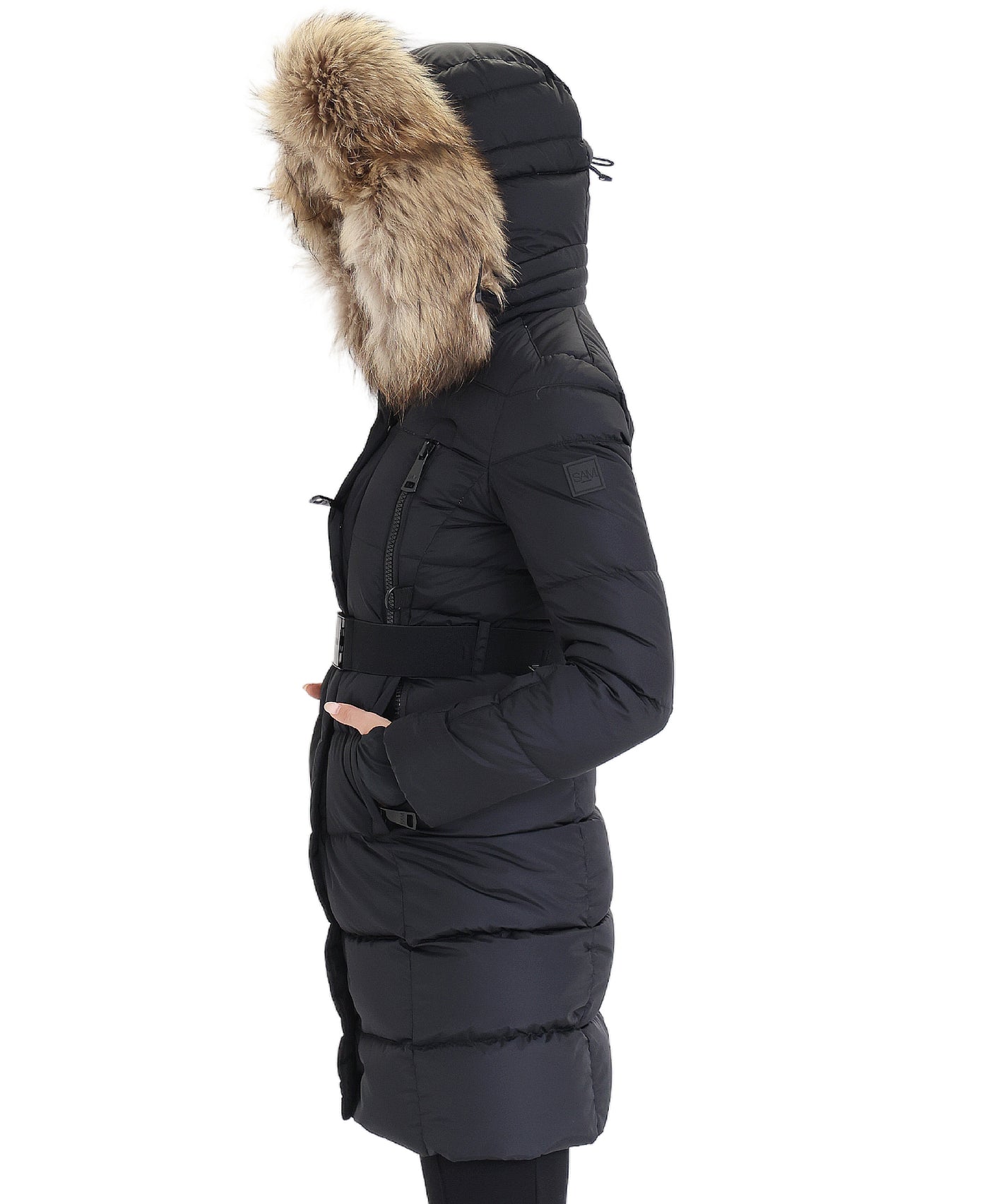 Puffer Down Jacket w/ Fur Hood view 2