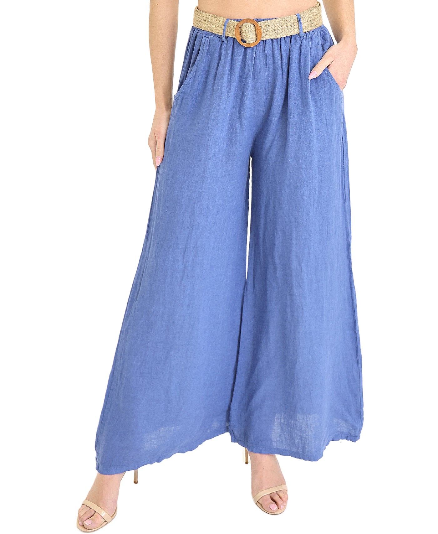 Linen Wide Leg Pants view 1