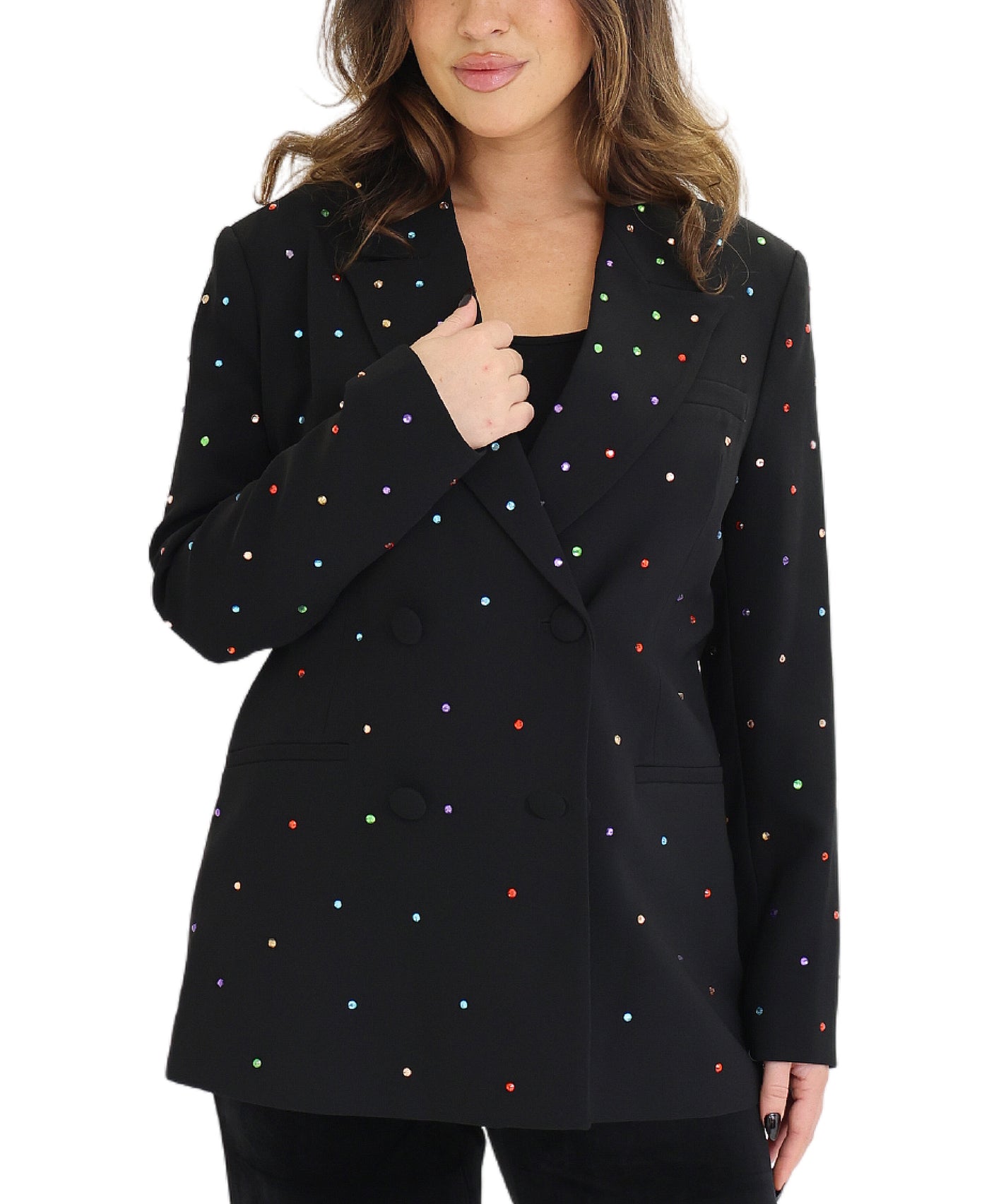 Multi Color Rhinestone Blazer view 1