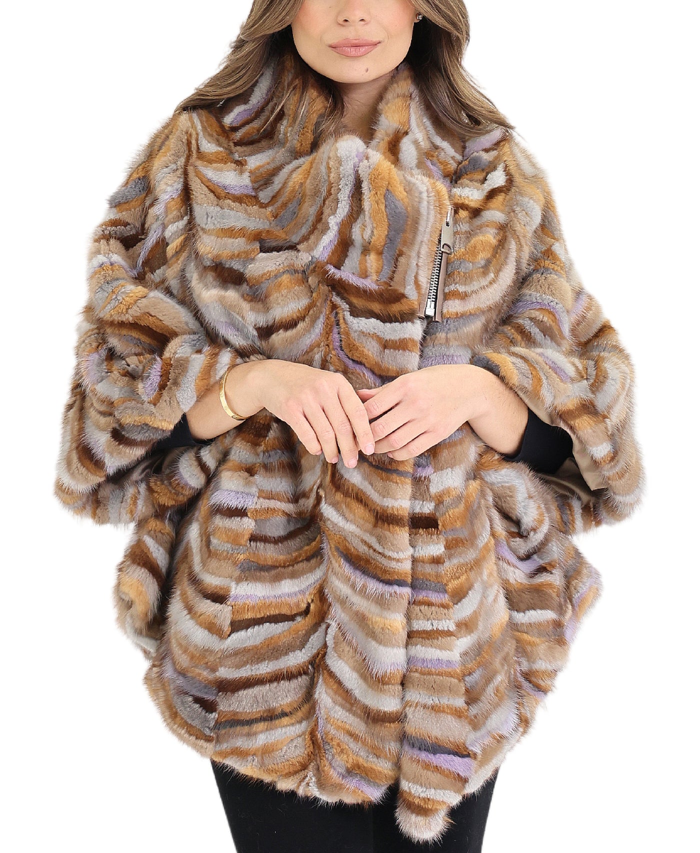 Mink Cape w/ Zipper view 1