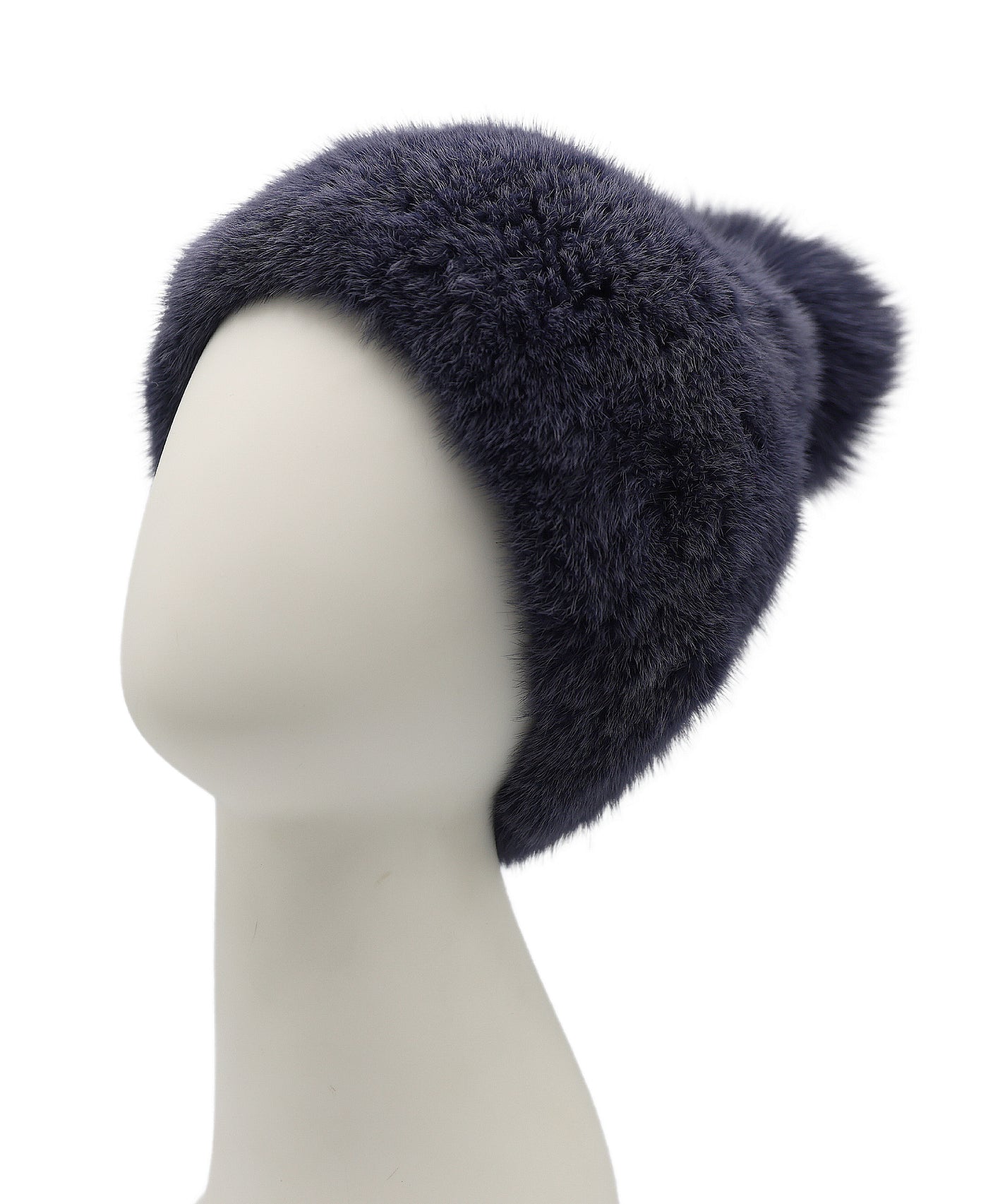 Mink Hat w/ Fox Fur Pom view 1