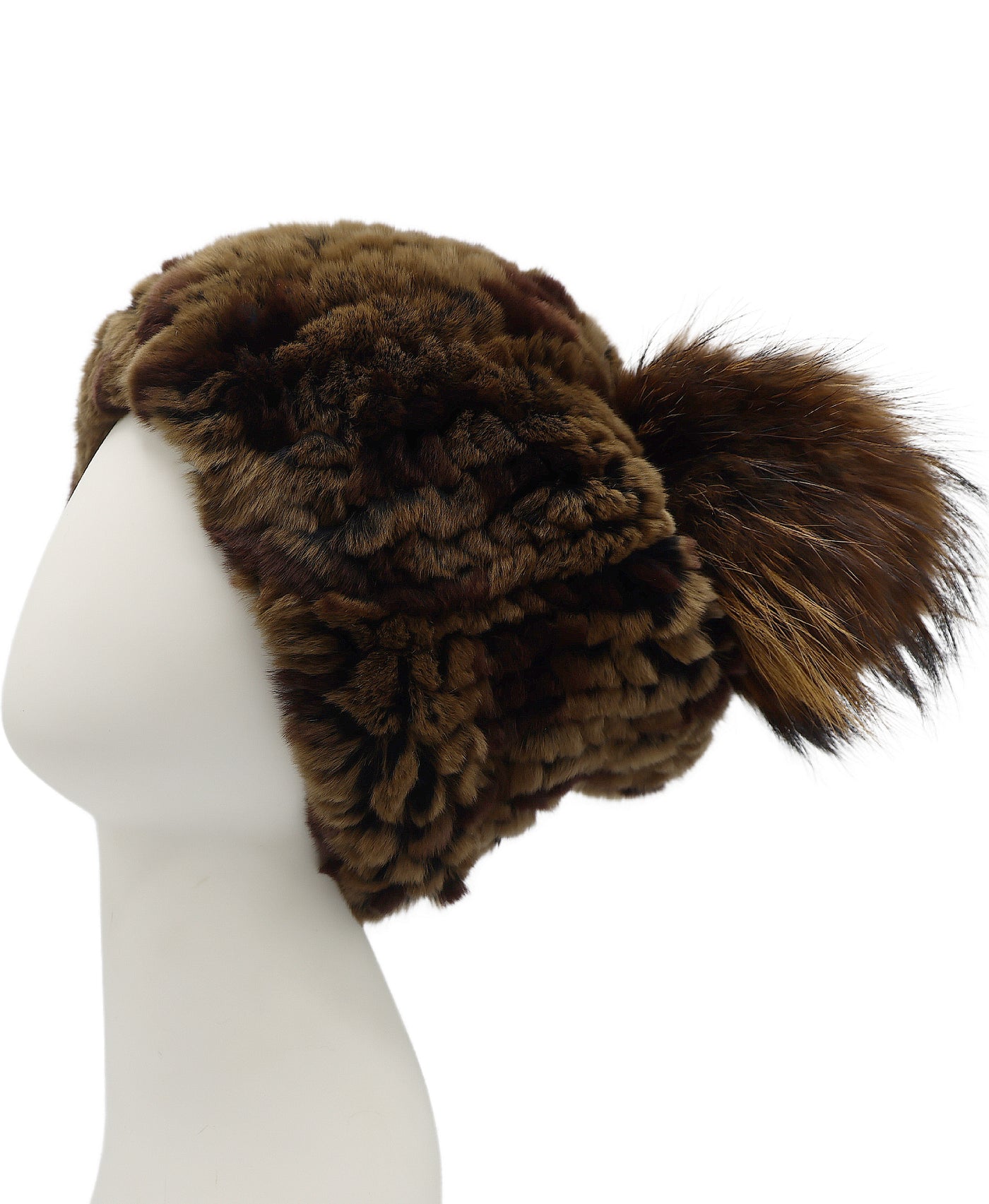 Fur Hat w/ Fox Fur Pom view 1