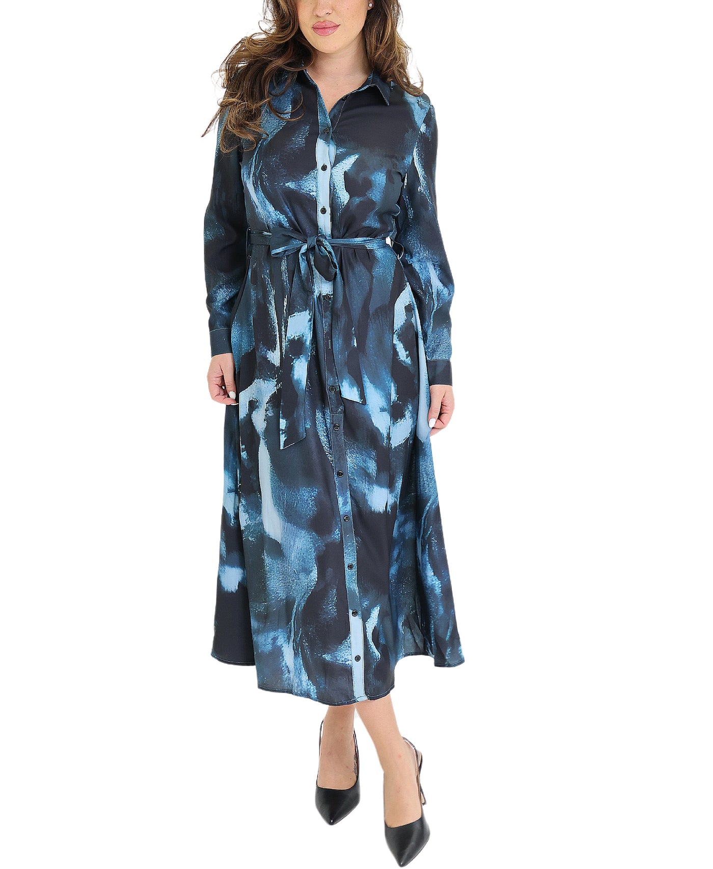 Printed Midi Dress view 1