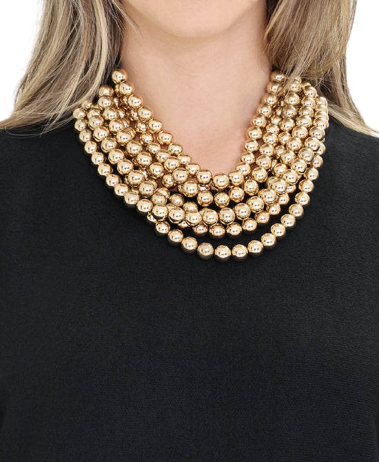 Beaded Statement Necklace view 