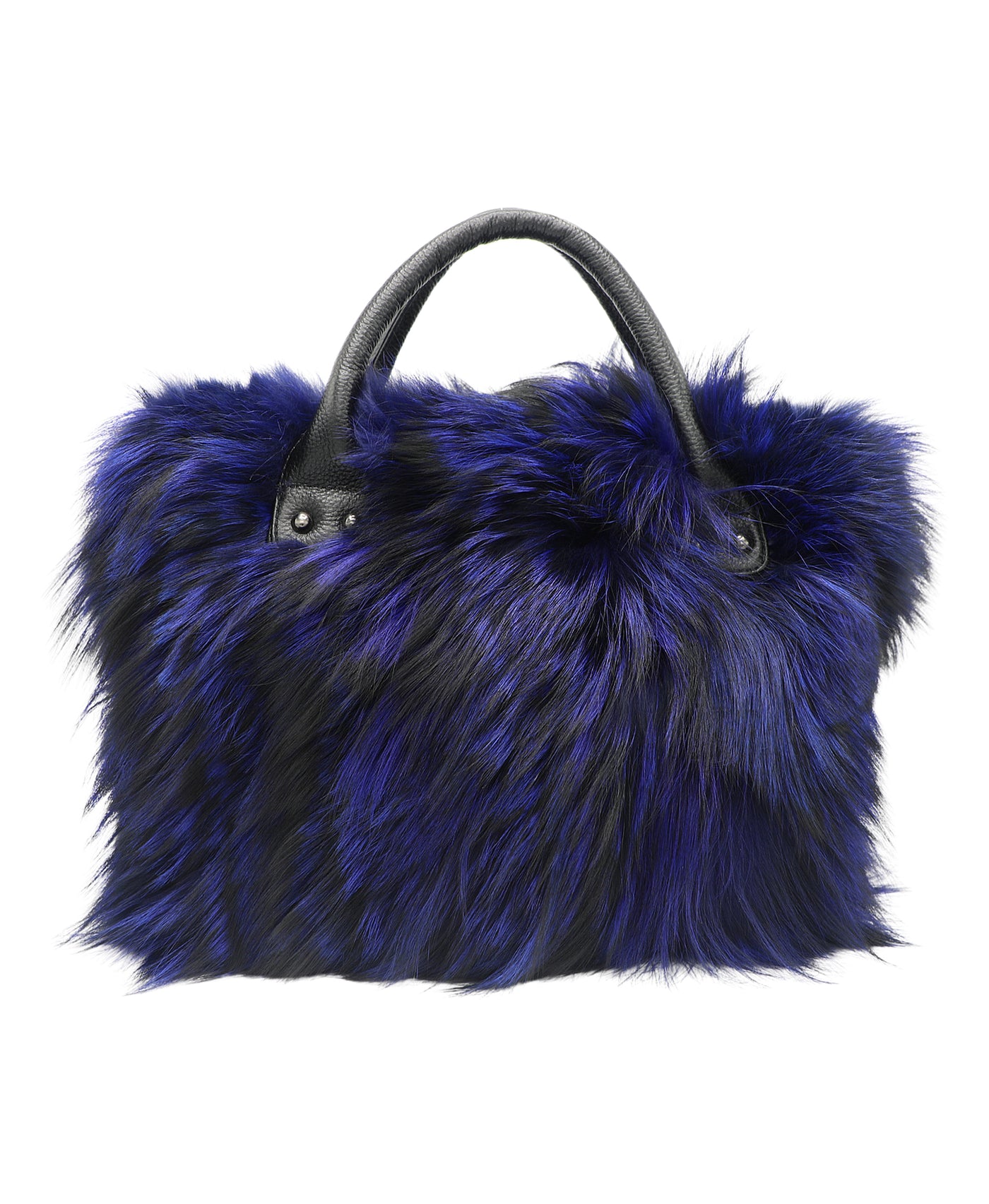 Fox Fur Satchel Handbag view 1