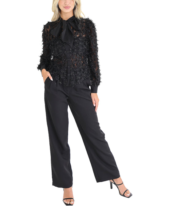 Lace Blouse & Pant Set- 2 Pc Set view 