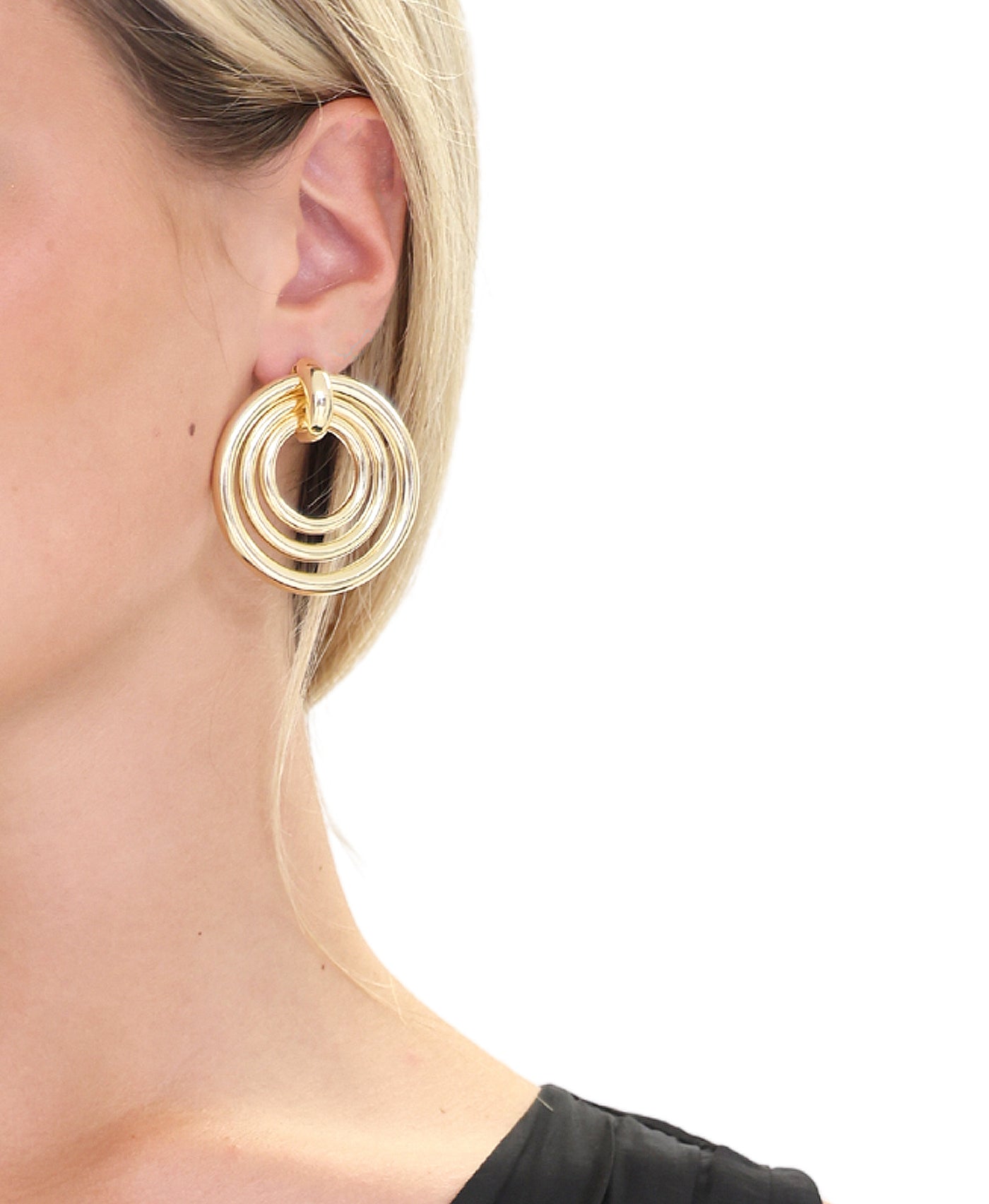 Layered Hoop Earrings view 1