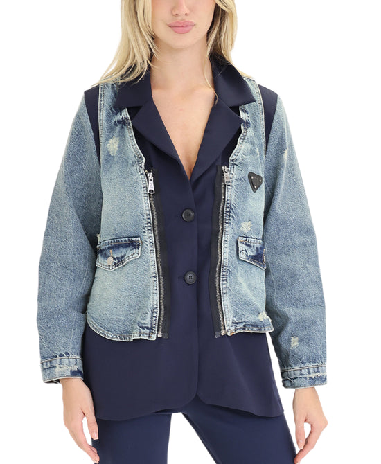 Denim Trim Blazer view 