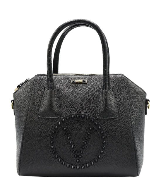 Leather Pointed Stud Logo Handbag view 