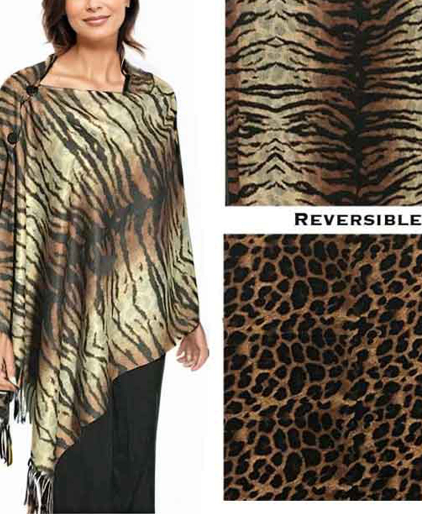 Animal Print Poncho/Shawl view 1