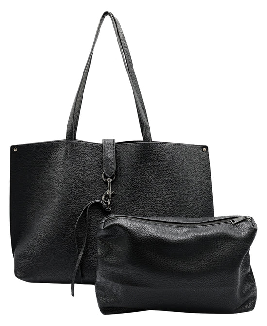 2in1 Faux Leather Tote Bag view 