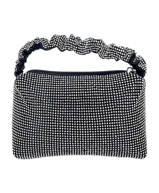 Mesh Rhinestone Evening Bag view 