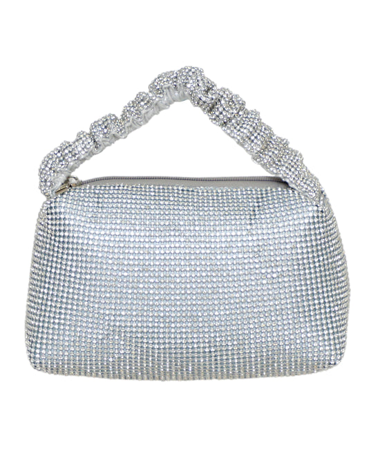 Mesh Rhinestone Evening Bag view 